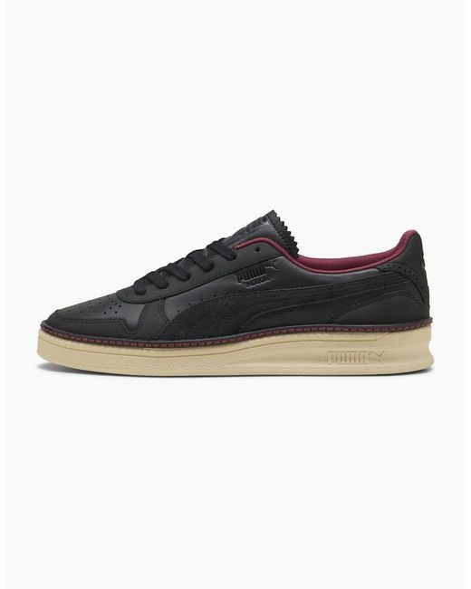 PUMA Black Indoor Regal Grace Low Top Trainers