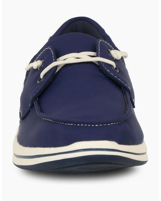 Clarks Blue Brinkley Edge Canvas Shoes