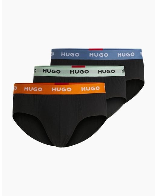 Boss Blue 3-Pack Classic Logo Briefs, W/ /Mint for men