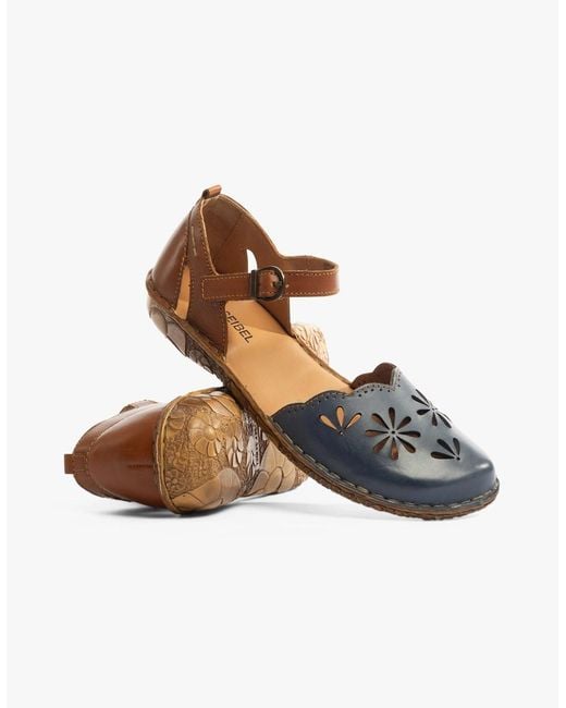 Josef Seibel Brown Rosalie 04 Sandals Shark-Kombi