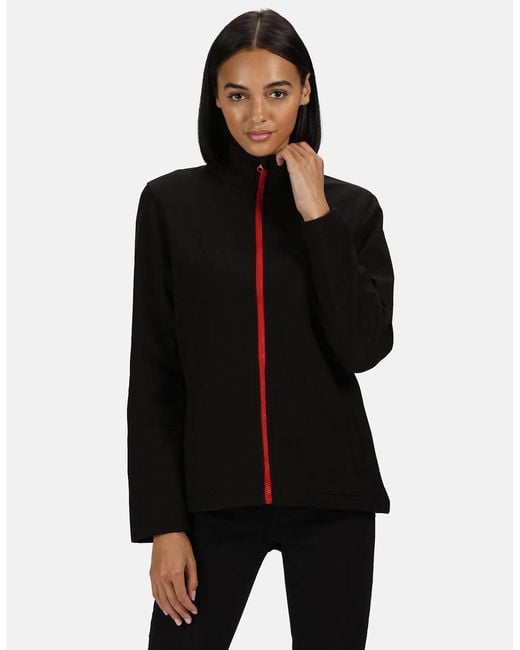 Regatta Black Professional /Ladies Printable Soft Shell Jacket