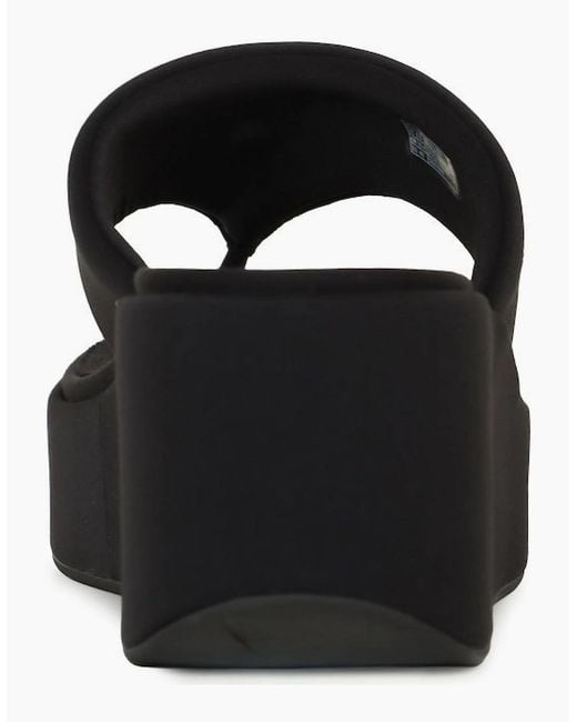 Fitflop Black Platform Wedge Sandals