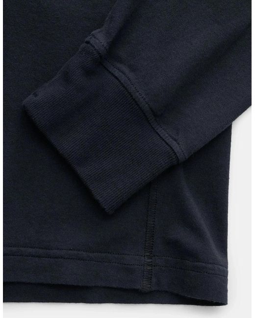 Stone Island Blue S0013 Patch Logo Ls Tee for men