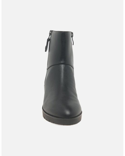 Caprice Black Antonia Ankle Boots