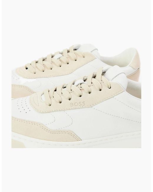 Boss White Tenn Sdna 10262853 0 Low Top Trainers