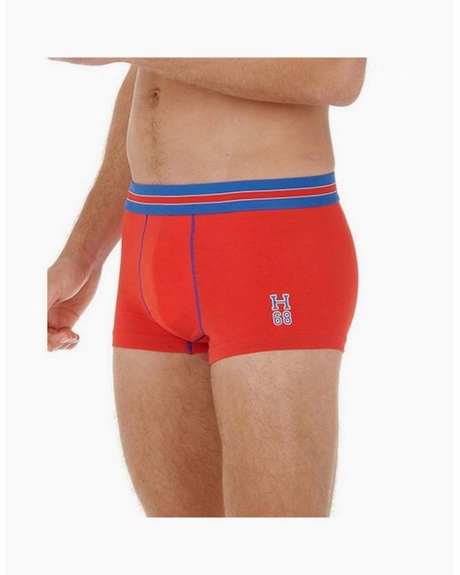 Hom Red Run Sports Contrast Boxer Trunk for men