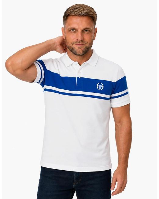 Sergio Tacchini Blue Young Line Polo Shirt/Princess for men