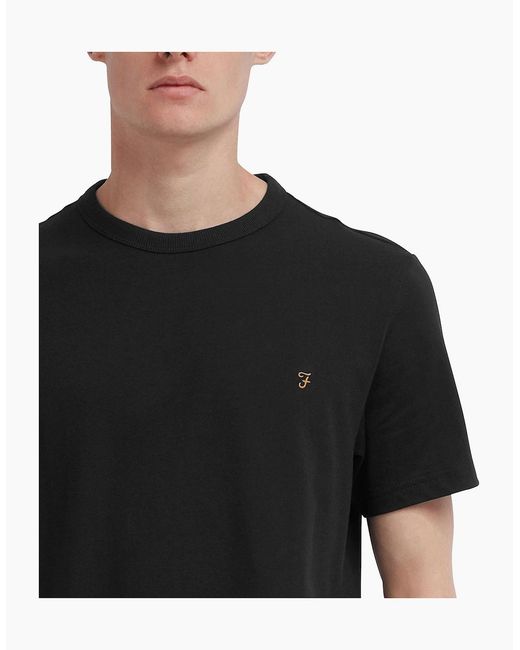 Farah Black New Danny T-Shirt for men
