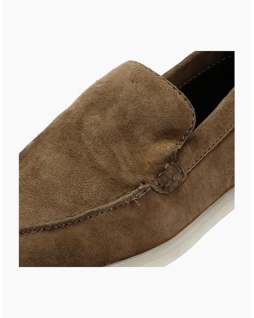 Hudson Brown Sydnee Khaki Suede Loafer for men
