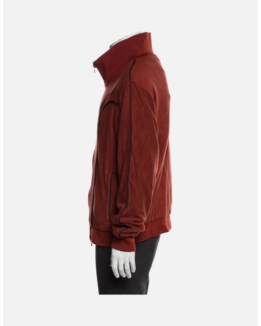 Amiri Red Johnny Velour Track Jacket Clay