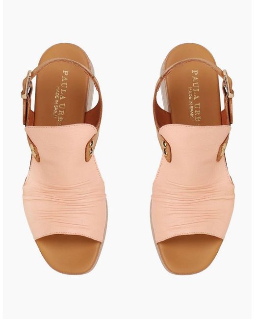 Paula Urban Brown Coastal Buckle Fastening Sandals
