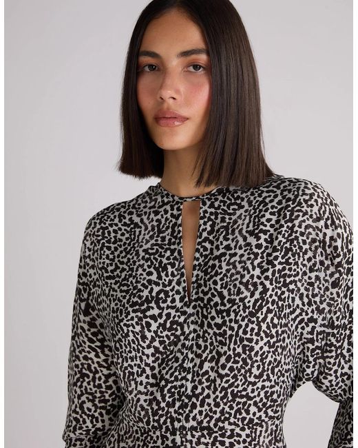 Ro&zo Green Dalmatian Print Batwing Sleeve Midaxi Dress
