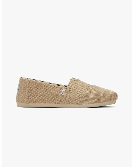 TOMS White Alpargata Canvas Espadrille Natural