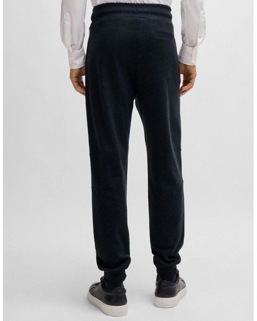 Boss Blue P-Lamont 290 Regular-Fit Tracksuit Bottoms for men