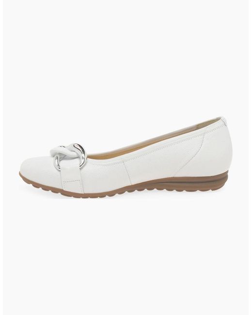 Gabor White Sabia Shoes