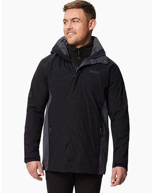 Regatta Gray Defender Iii 3-In-1 Waterproof Windproof Jacket Performance Jacket for men