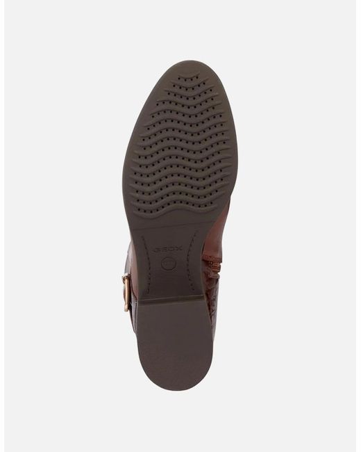 Geox Brown Ladies Felicity Leather Boots