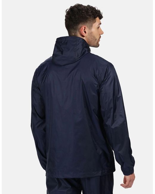 Regatta Blue Pro Packaway Waterproof Breathable Jacket for men