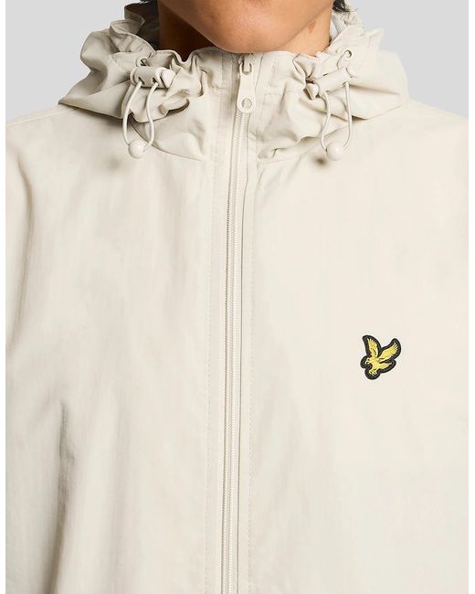 Lyle & Scott Natural Zip Through Hooded Jacket for men