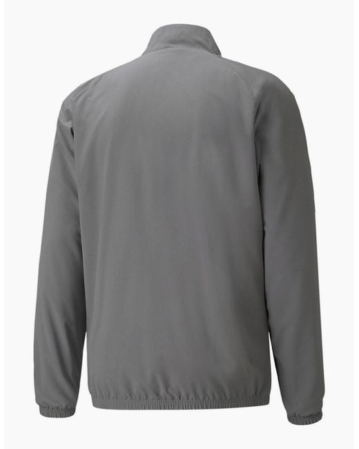 PUMA Gray Teamliga Sideline Jacket Tracksuit Top for men