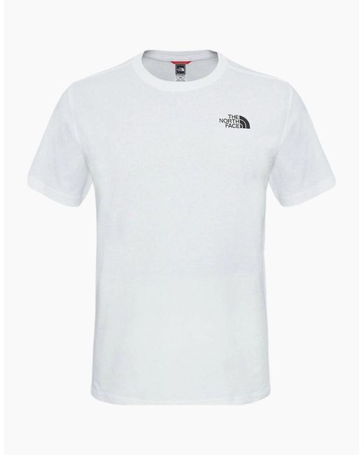 The North Face White T-Shirt Logo Short Sleeved Tee Cotton Crew Top for men