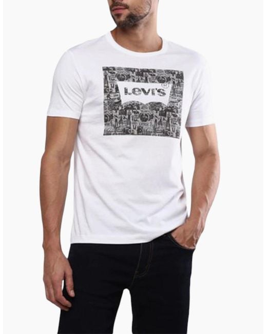 Levi's White Levi's 52655 T Shirt Crew Neck Casual Tee Summer Cotton Tops Levi Top for men