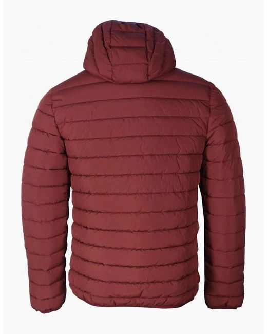Aquascutum Red Active 100Gr Hooded Burgundy Jacket for men