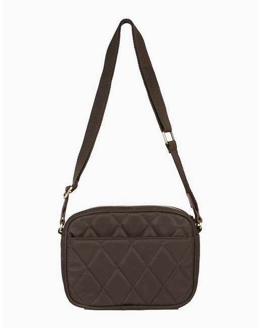 Barbour White Quilted Crossbody Bag