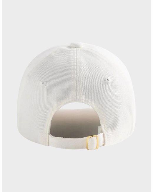 Casablanca White Mushroom Embroidered Cap for men