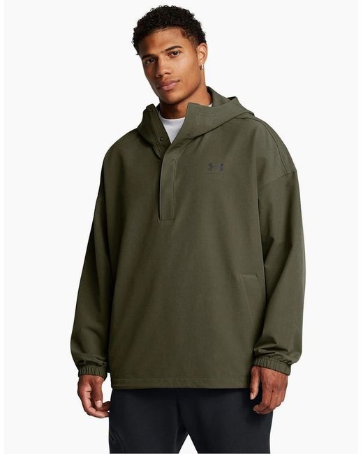 Under Armour Green Armour Ua Vibe Stormshell Hood Hoody for men