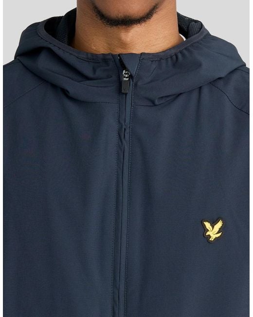 Lyle & Scott Blue Sports Windbreaker Jacket for men