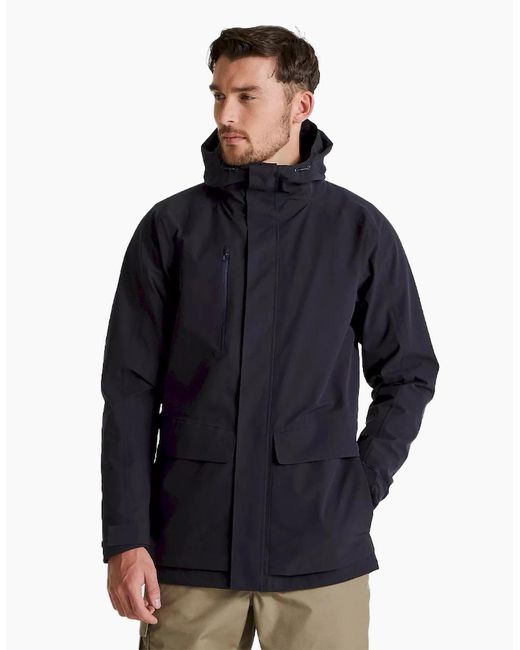 Craghoppers Blue Adult Expert Kiwi Pro Stretch Waterproof Jacket for men