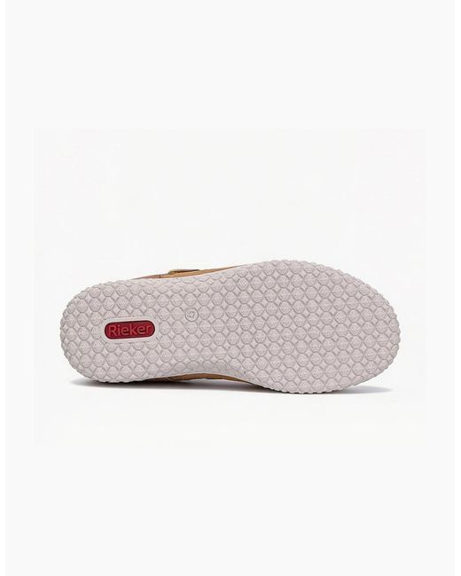 Rieker White V0300 Cross Strap Sandals