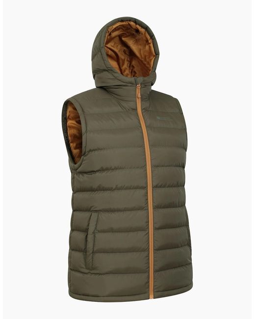 Mountain Warehouse Green Seasons Hooded Padded Gilet for men
