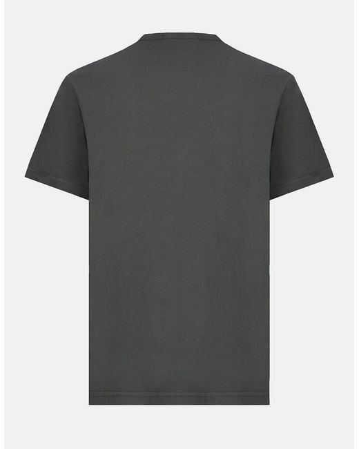 Stone Island Gray Slant Pocket 2100008 T Shirt for men