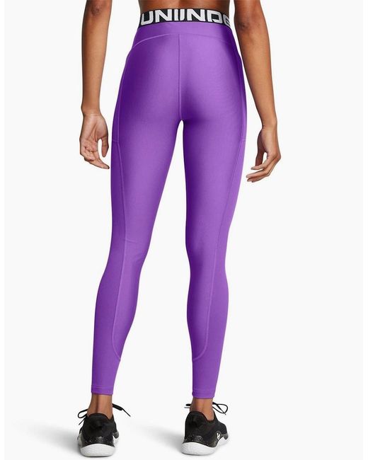 Under Armour Purple Heatgear Leg