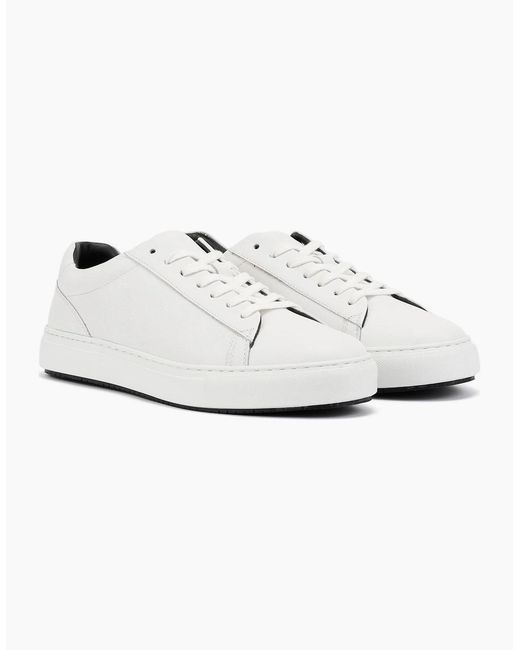 Ben Sherman White Ace Cupsole Leather Trainers for men