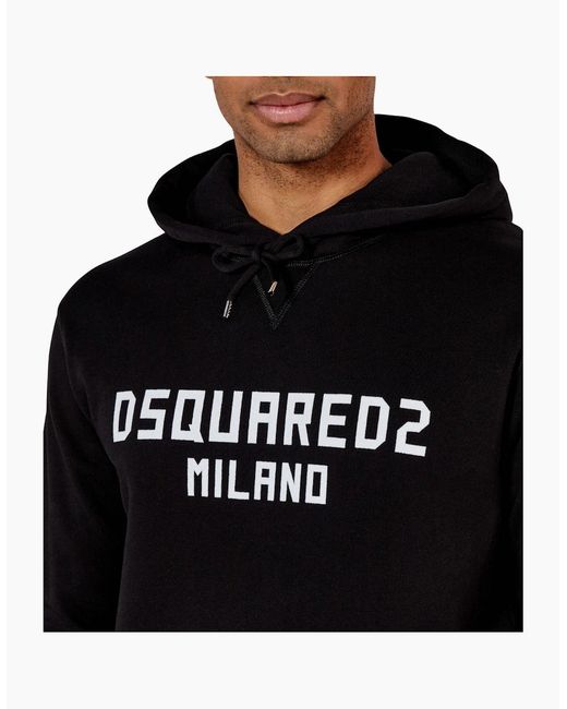 DSquared² Black Milano Logo Tracksuit for men