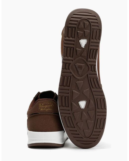 Original Penguin Brown Penguin Gaz Chocolate Trainers for men