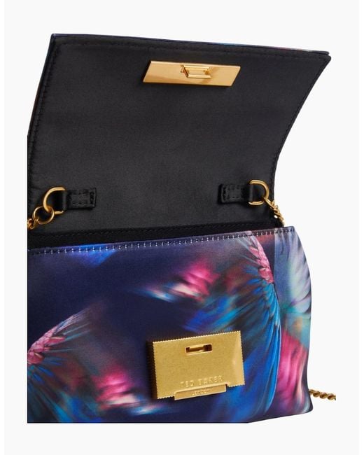 Ted Baker Blue Libbea Feather Print Crossbody Bag