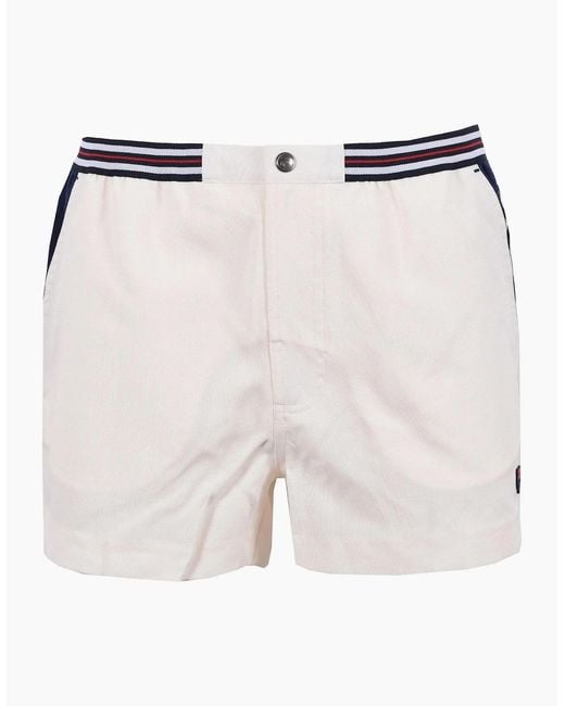 Fila Natural Hightide 4 Terry Pocket Stripe Shorts Gardenia for men