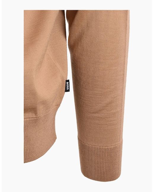 Boss Natural Boss Boss H Ebenji Half Zip Knitwear Medium for men