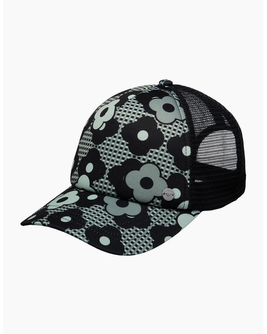Roxy Black Beautiful Morning Adjustable Trucker Cap