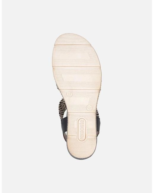 Remonte Black Ladies Sandal D2L54-03