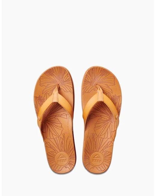 Reef Pink Cushion Porto Cruz Flip Flop Natural