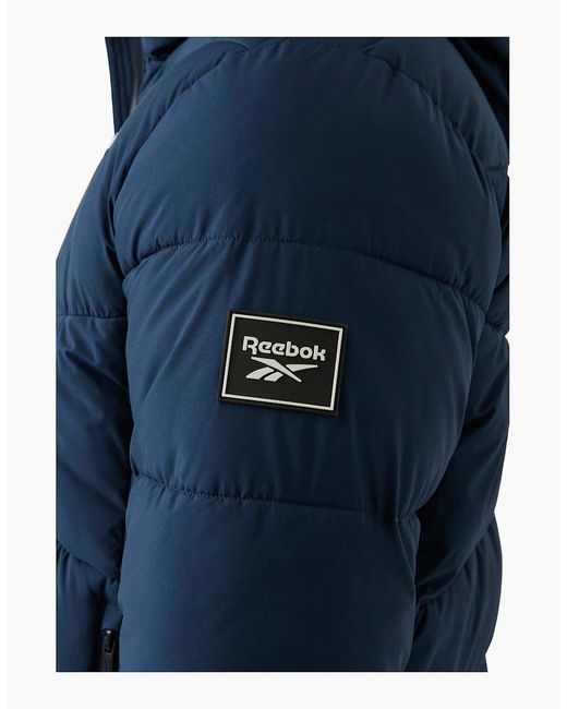 Reebok Blue Rb1567 Stretch Puffer Jacket for men
