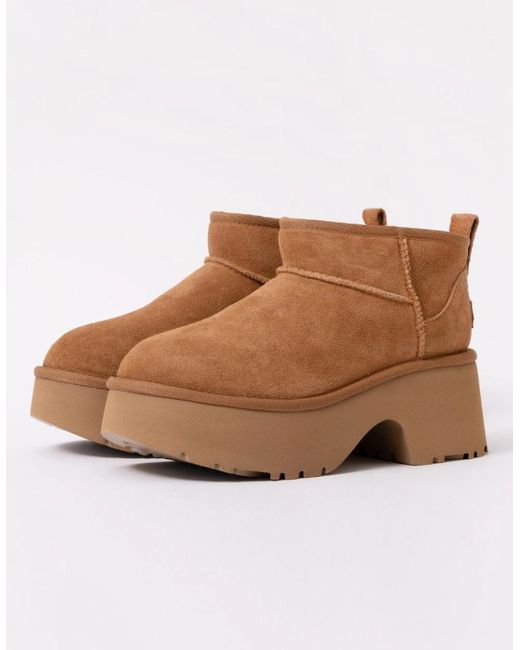 Ugg Brown Classic New Heights Ultra Mini Platform Boot