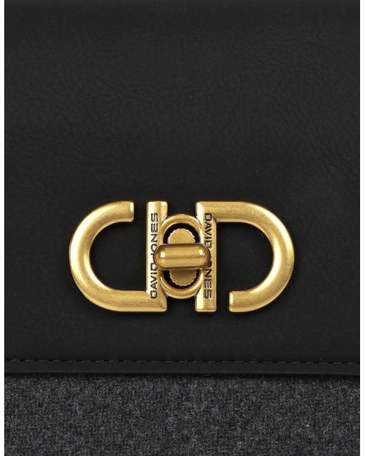David Jones Black Chartres Shoulder Bag
