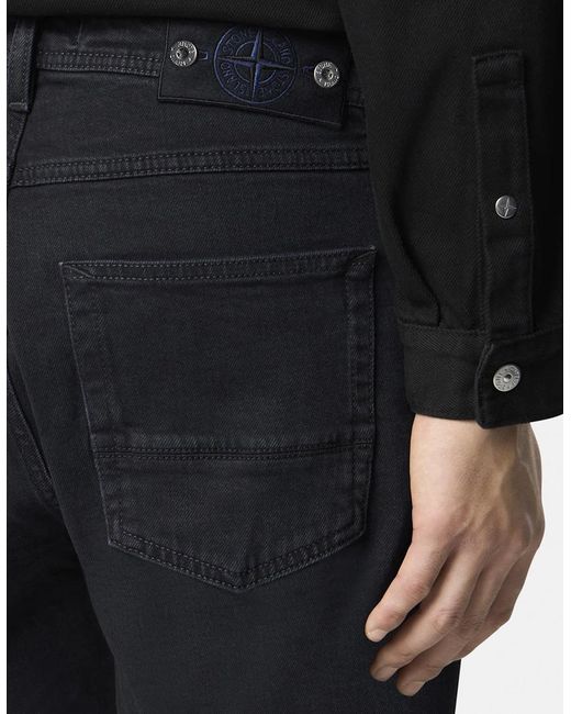 Stone Island Blue Rinsed Slim Stretch J100007 Jeans for men