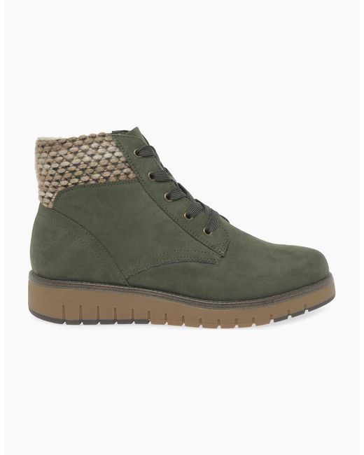 Marco Tozzi Green Dallas Ankle Boots